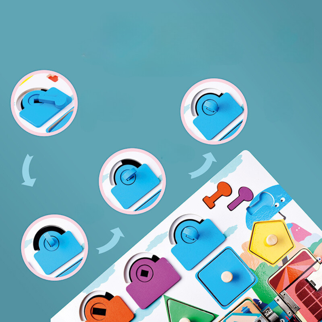 Educational Toy Board with Fun Learning Activities