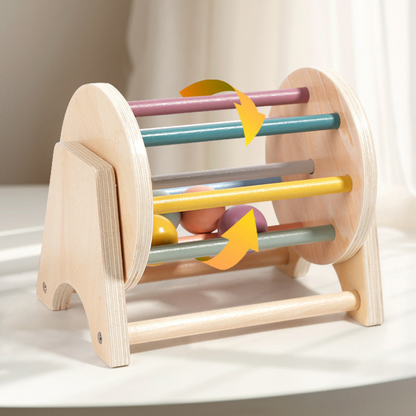Colorful Wooden Merry Go Round for Kids