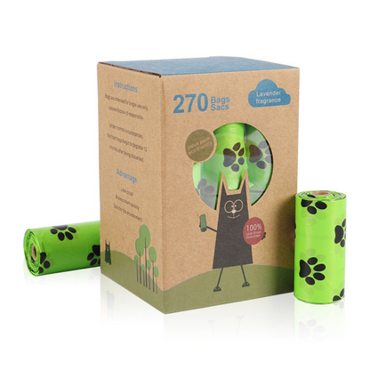 Biodegradable Dog Waste Bags with Easy Dispenser