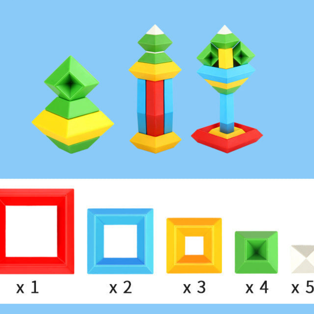 Wooden Stacking Block Learning Toy