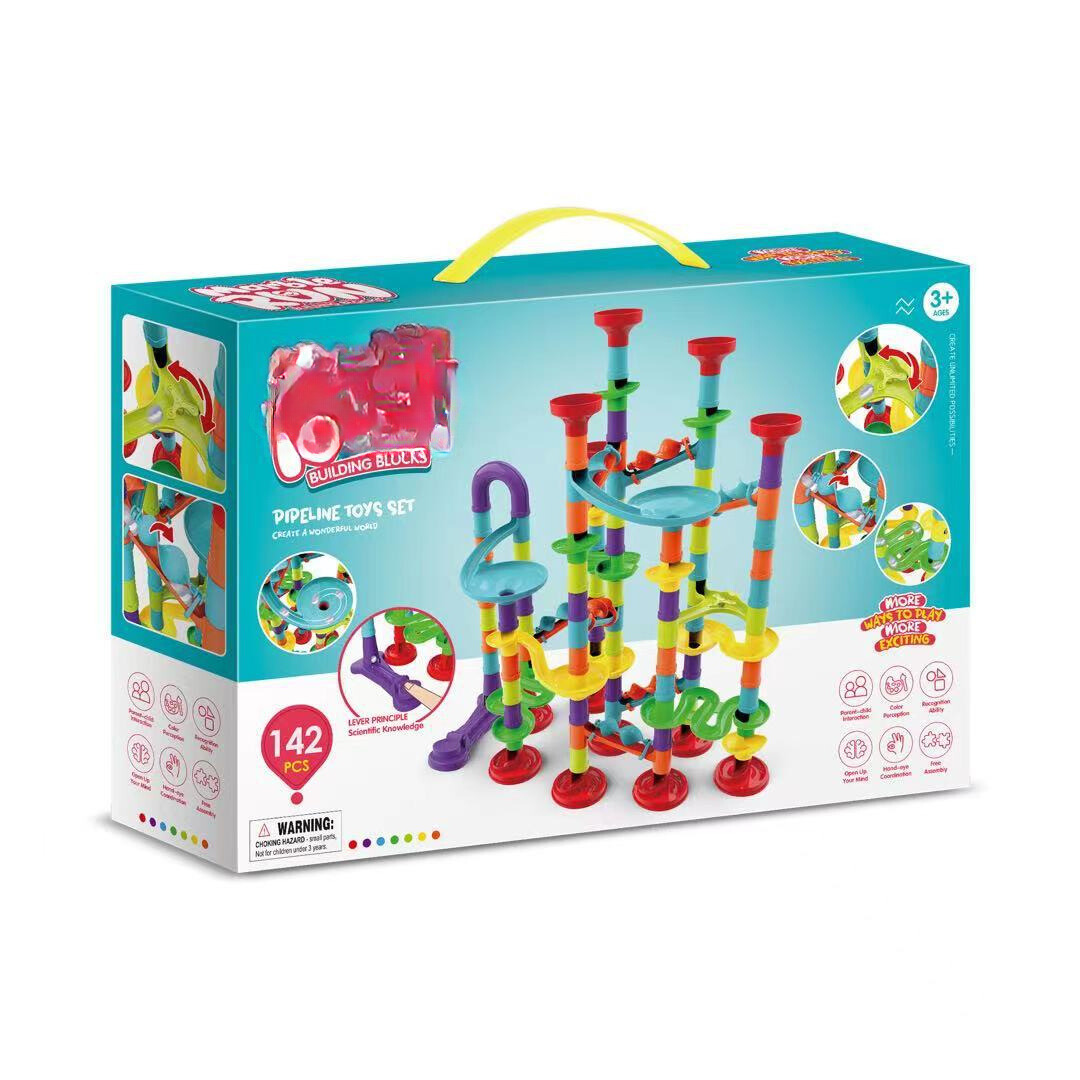 Colorful Marble Run Building Blocks