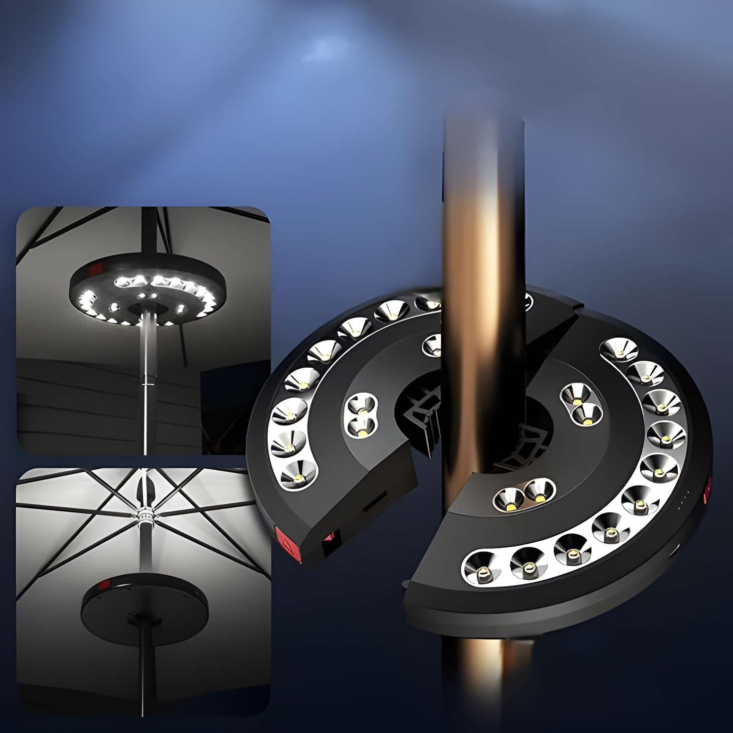 Portable LED Clip On Lamp with Adjustable Brightness