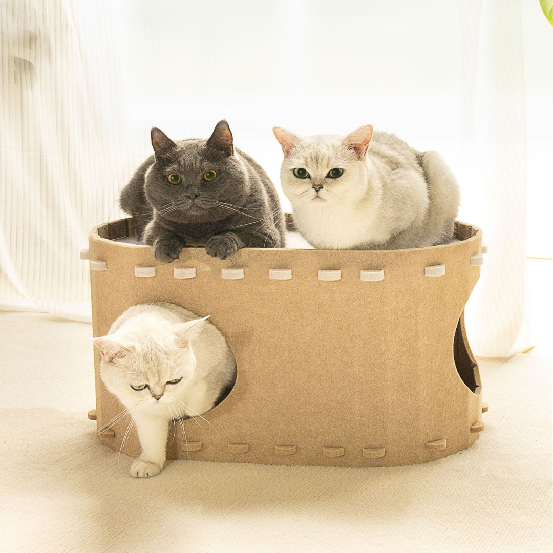 Soft Faux Fur Kitty Hideaway - Befez