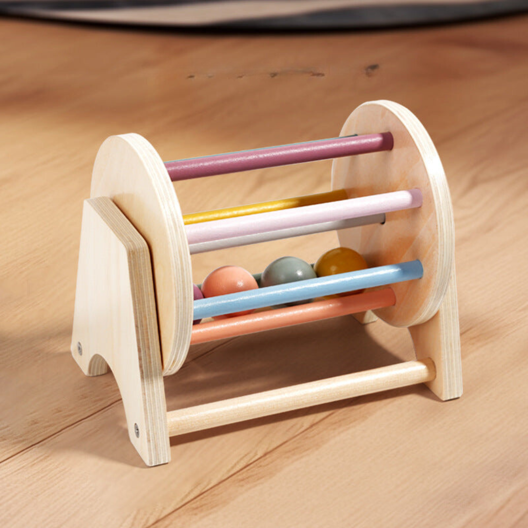 Colorful Wooden Merry Go Round for Kids