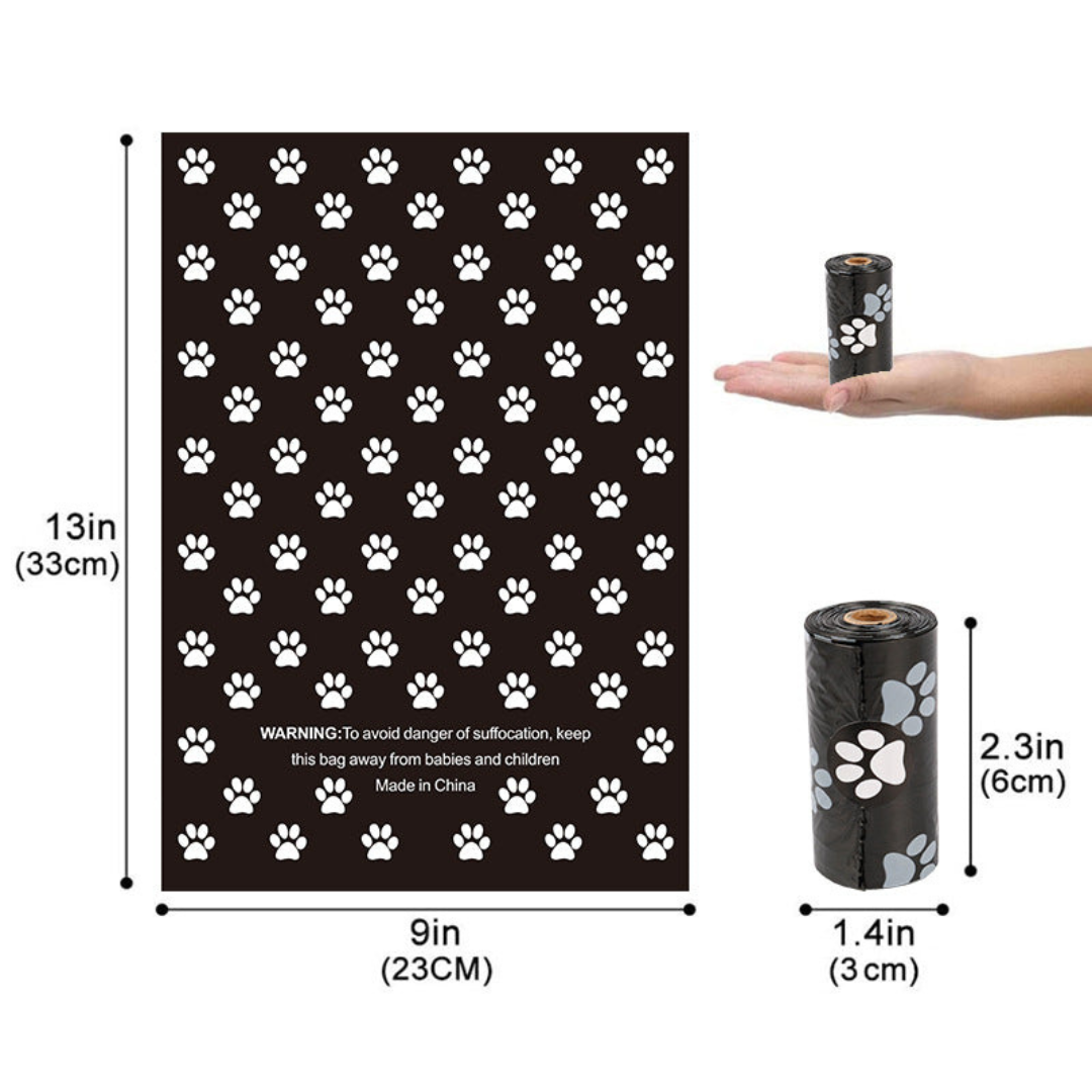 Biodegradable Dog Waste Bags with Easy Dispenser