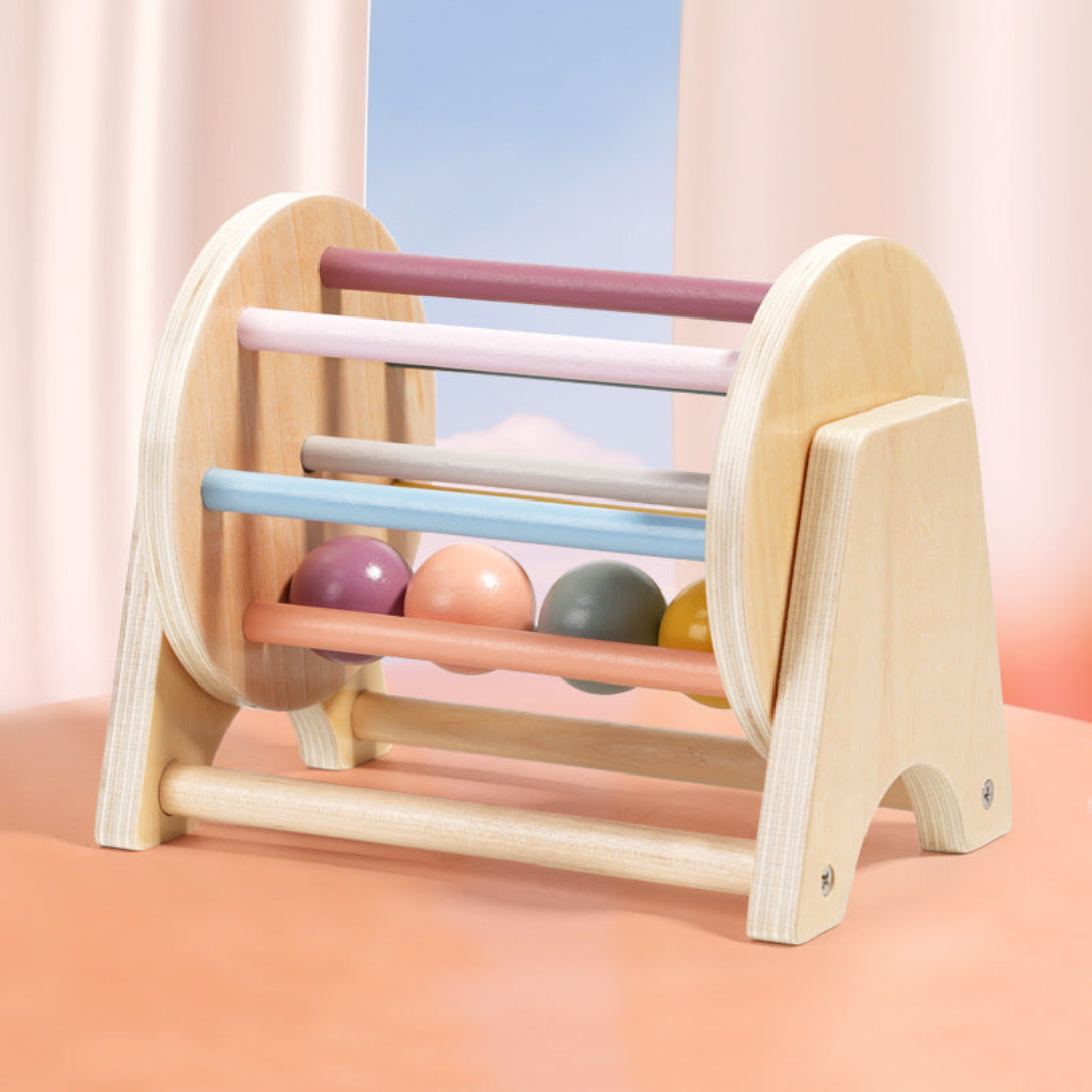 Colorful Wooden Merry Go Round for Kids