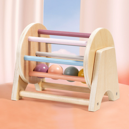Colorful Wooden Merry Go Round for Kids