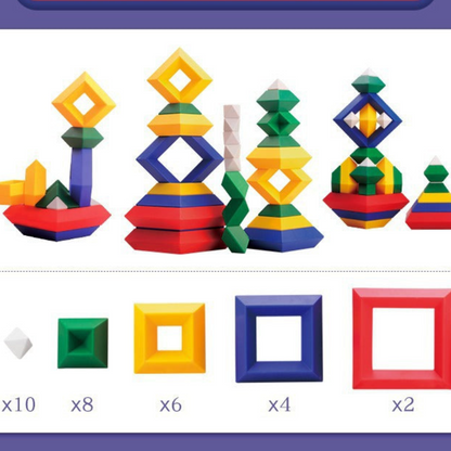 Wooden Stacking Block Learning Toy