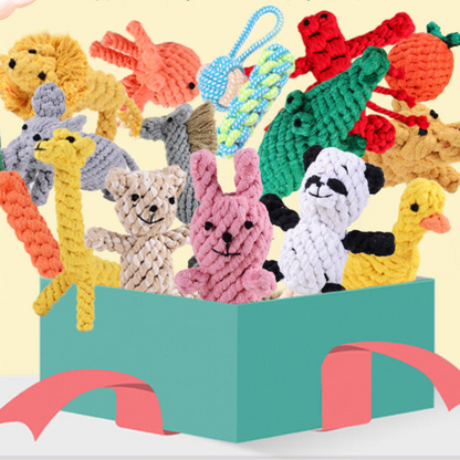 Tough Dog Toy Play Set for Chew and Tug - Befez
