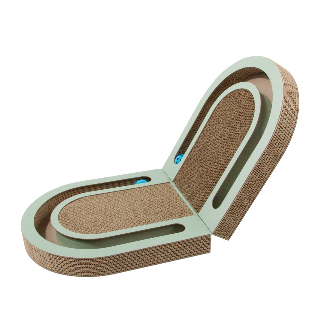 Fun Cardboard Kitty Scratcher Bed