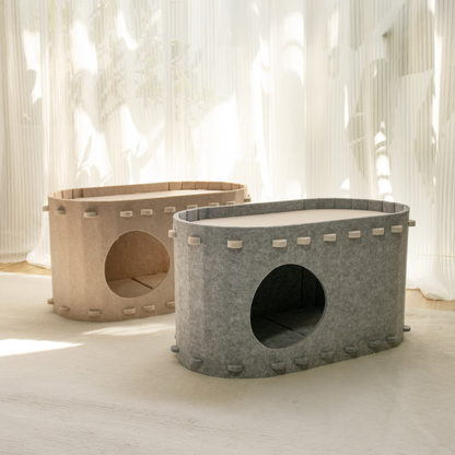 Soft Faux Fur Kitty Hideaway