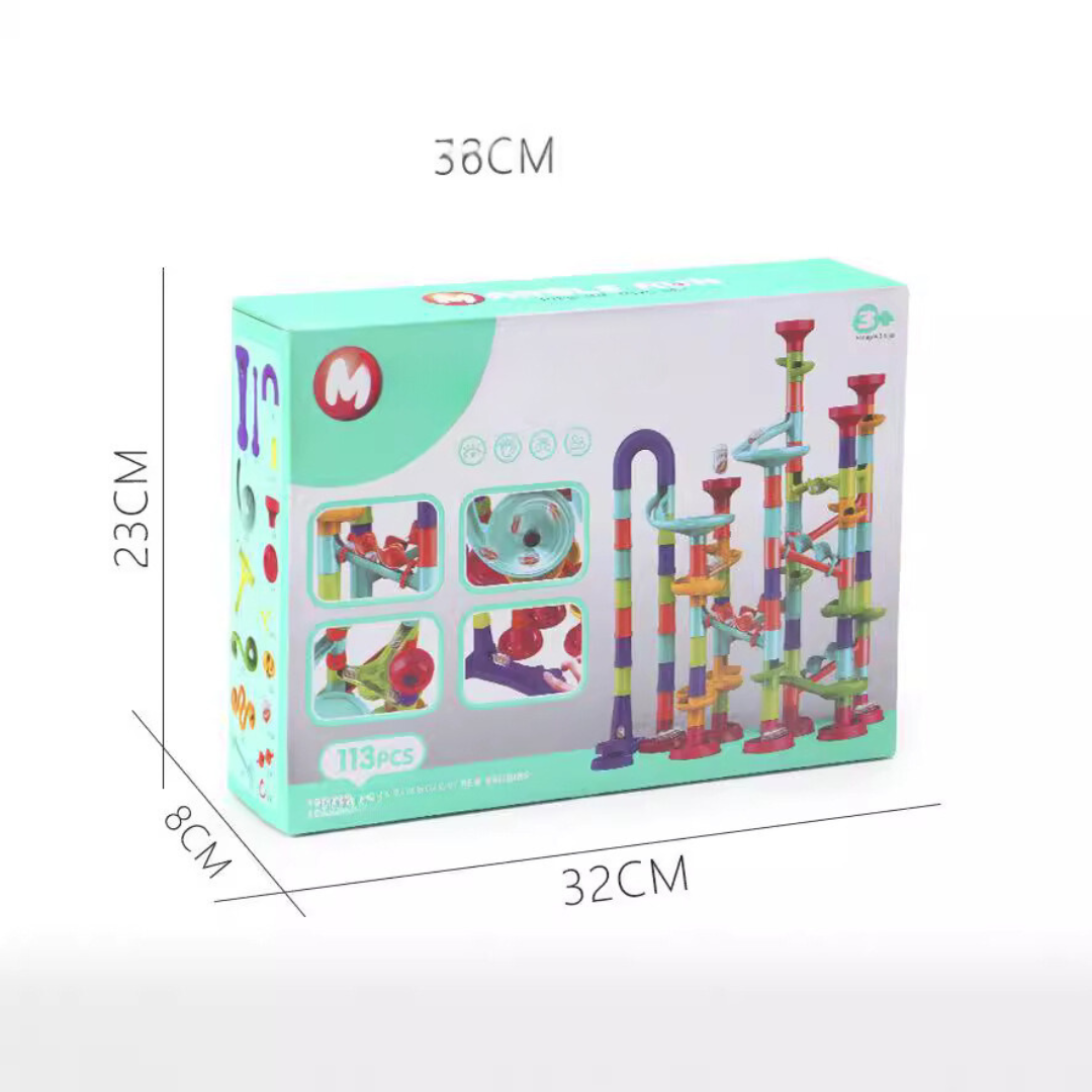 Colorful Marble Run Building Blocks