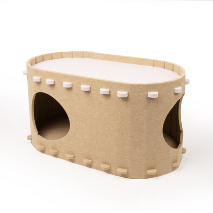 Soft Faux Fur Kitty Hideaway
