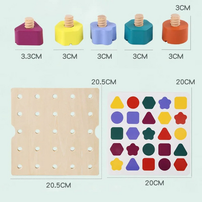 Educational Wooden Color Sorting Toy