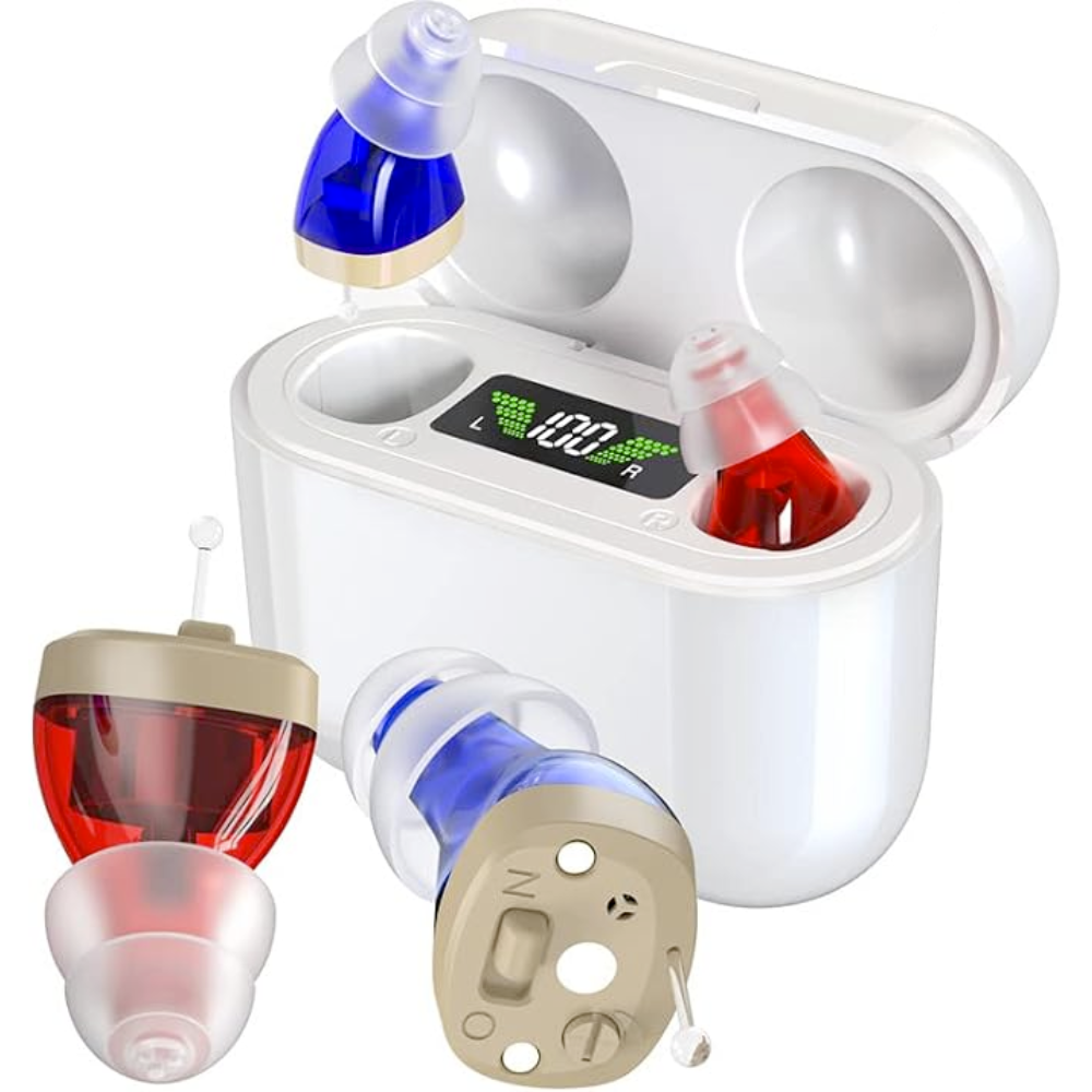 Discreet Rechargeable Hearing Aids for Adults (Pair)