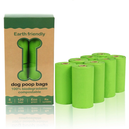 120 Biodegradable Dog Waste Bags with Dispenser - Befez