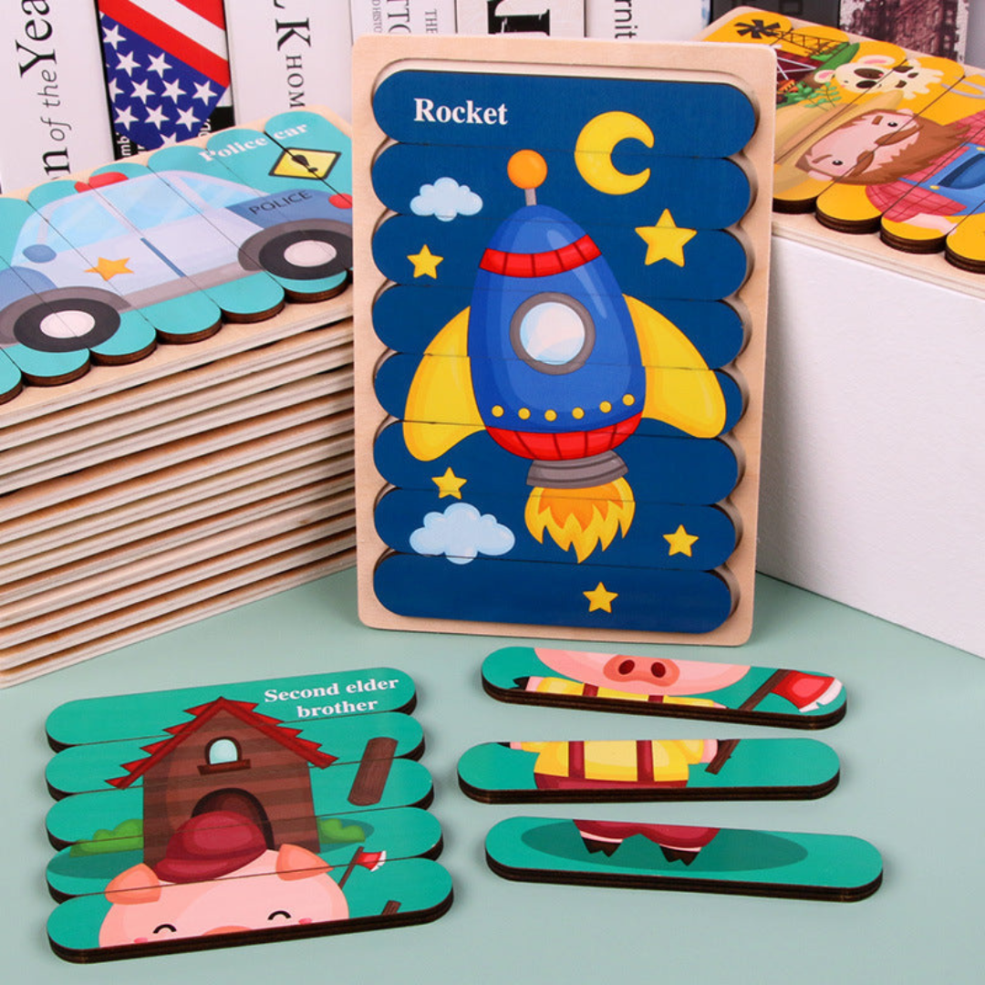 Educational Wood Learning Puzzle