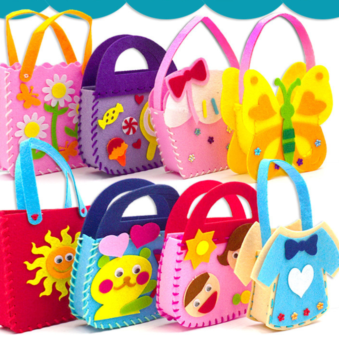 Easy DIY Felt Handbag Sewing Kit