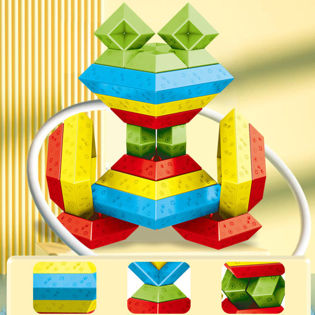 Wooden Stacking Block Learning Toy