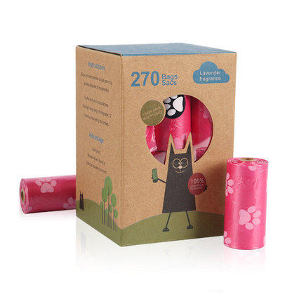 Biodegradable Dog Waste Bags with Easy Dispenser