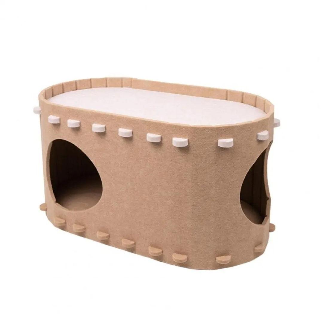Soft Faux Fur Kitty Hideaway
