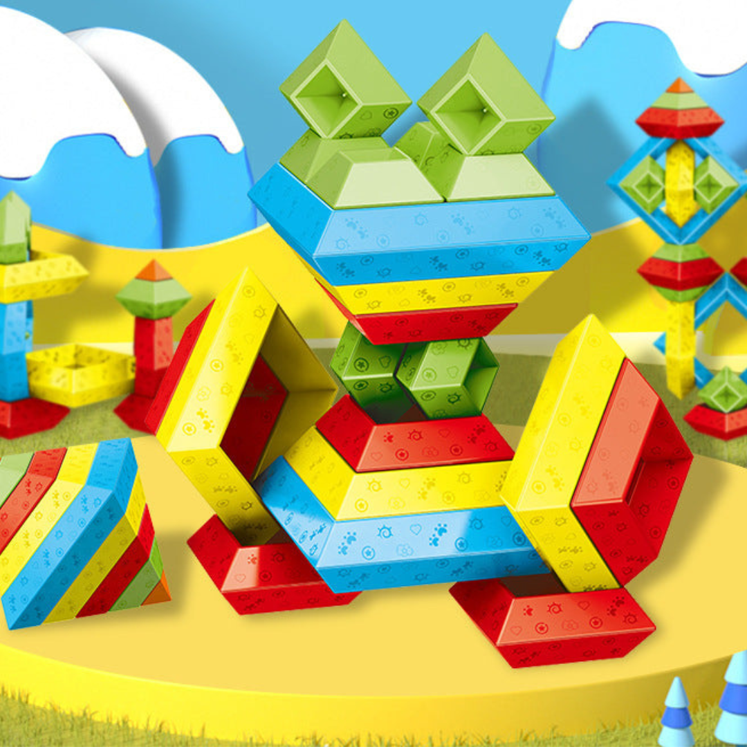Wooden Stacking Block Learning Toy