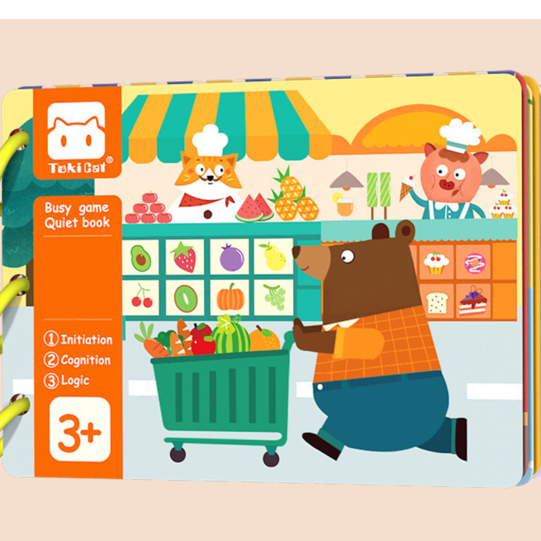 Interactive Kids Learning Activity Book