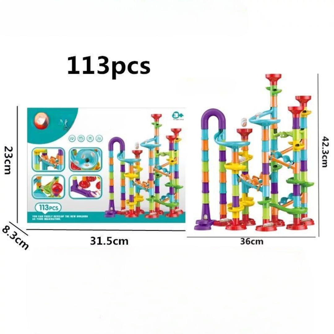Colorful Marble Run Building Blocks