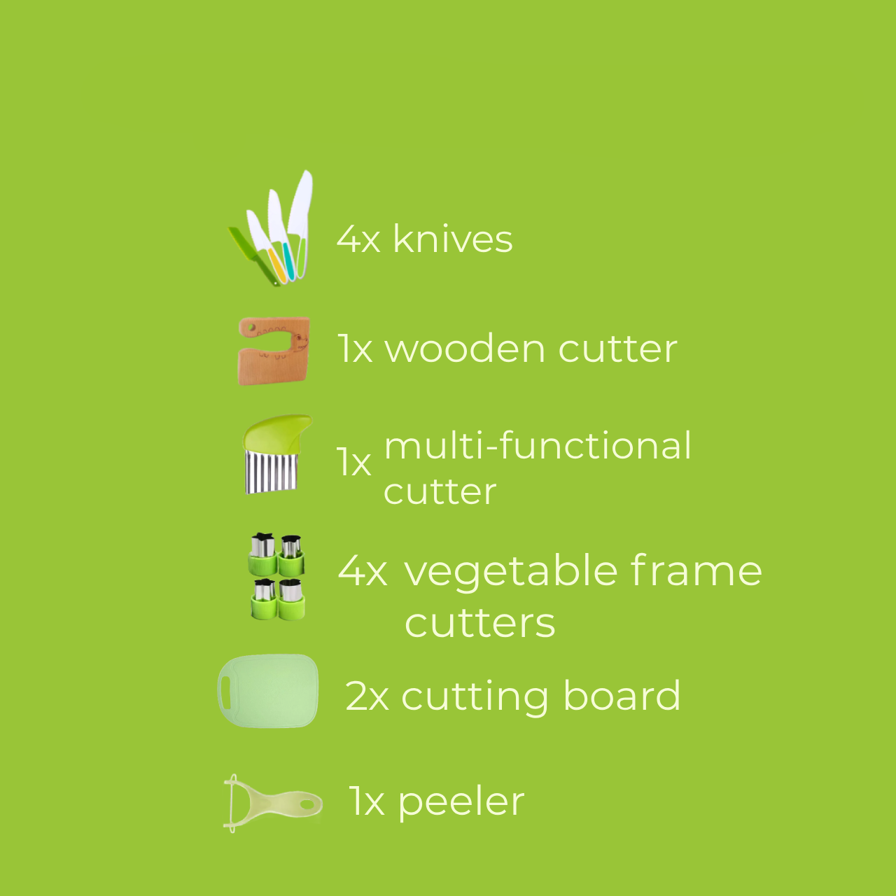 Fun Kids Cooking Utensils Set