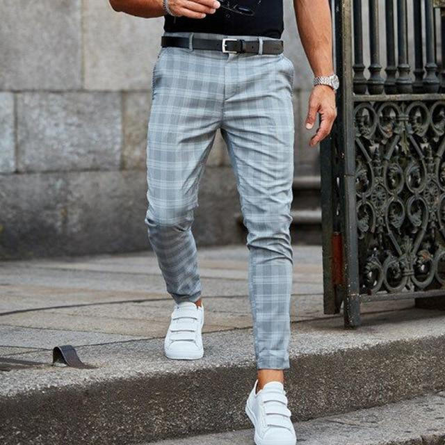 Retro Plaid Trousers - Befez