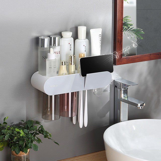 Compact Wall Mounted Shelf Storage Organizer