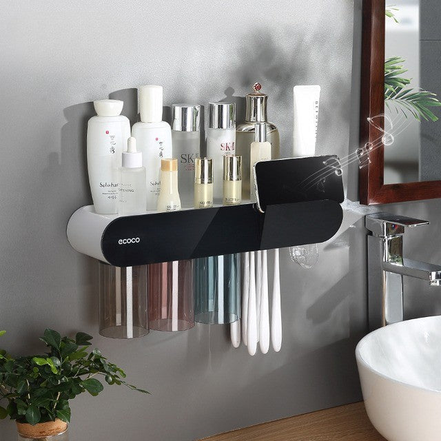 Compact Wall Mounted Shelf Storage Organizer