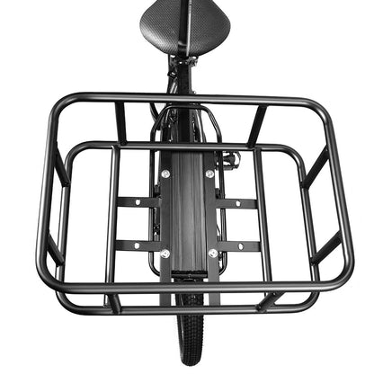 Durable Bike Cargo Basket with Rear Rack