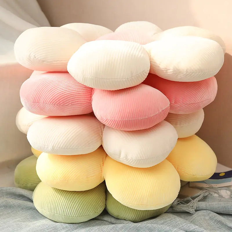 Soft Floral Patterned Chair Cushion