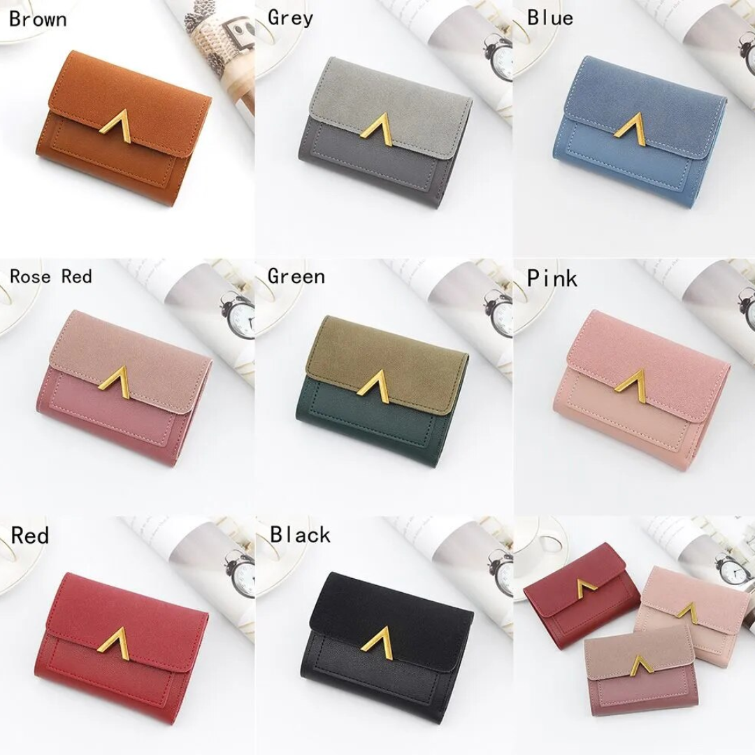 Slim Ladies Leather Card Wallet