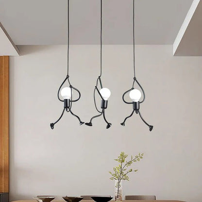 Vintage Metal Superhero Pendant Lamp