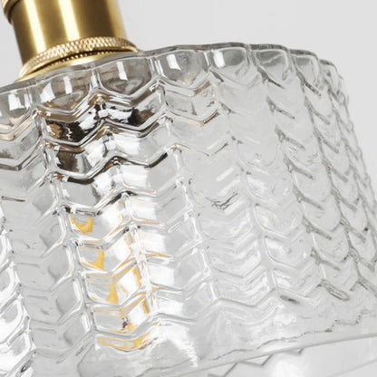 Classic Crystal Pendant Light Glass Shade