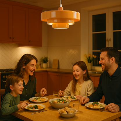Retro Style Pendant Light - Soft LED Industrial Lamp