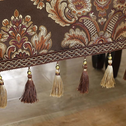 Rustic Embroidered Fringe Table Cover - Befez