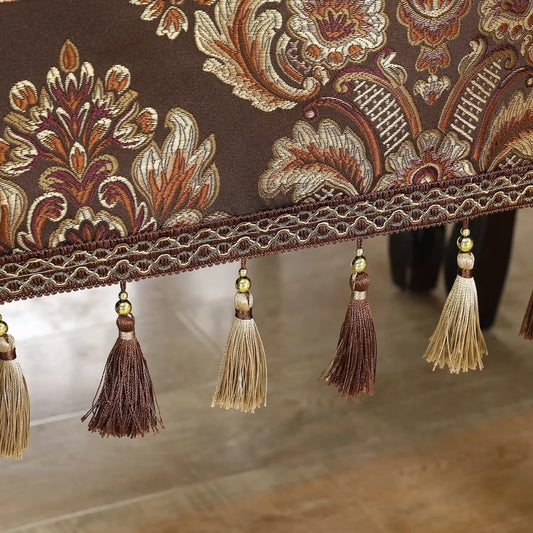 Rustic Embroidered Fringe Table Cover - Befez