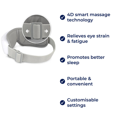 Relaxing Eye Massager with Heat and Vibration Therapy