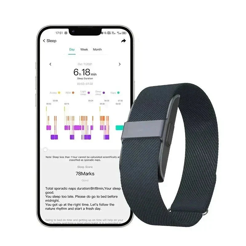 Slim Fitness Tracker with Heart Rate and Step Tracking