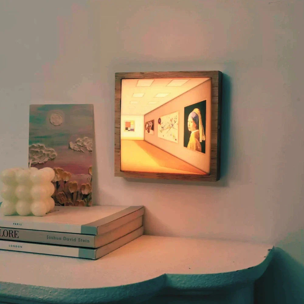 Colorful Optical Illusion Table Lamp