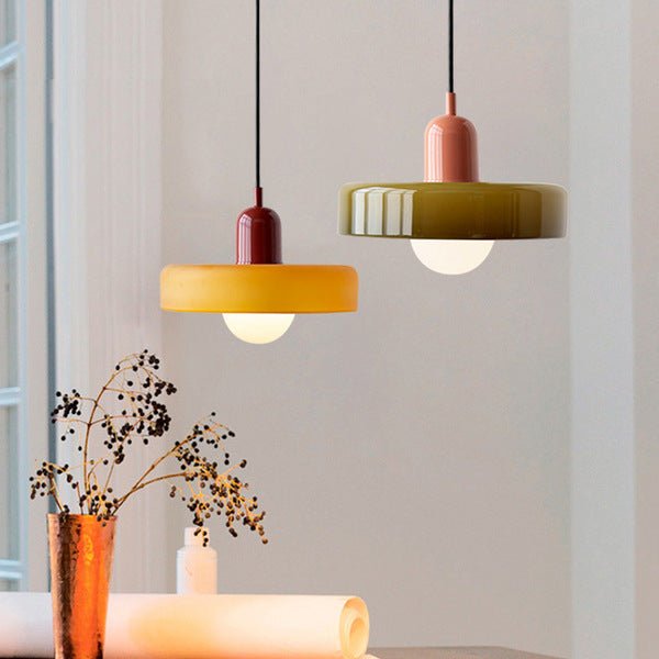 Befez | Vibrant Stained Glass Hanging Lamp for Home Decor