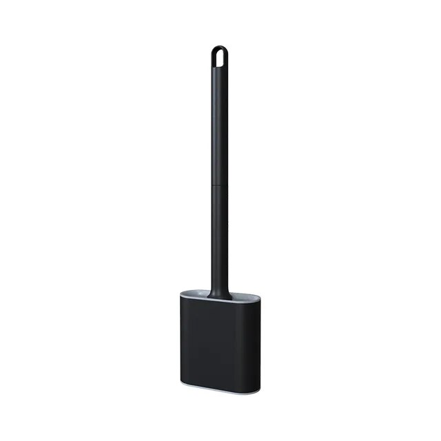 Heavy Duty Toilet Brush Set with Silicone Bristles