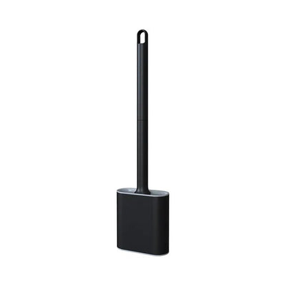 Heavy Duty Toilet Brush Set with Silicone Bristles