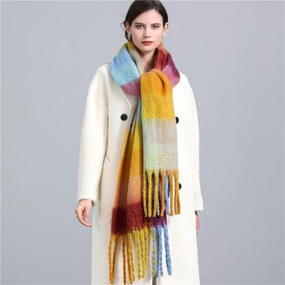 Soft Plaid Scarf – Warm Winter Fashion Accessory