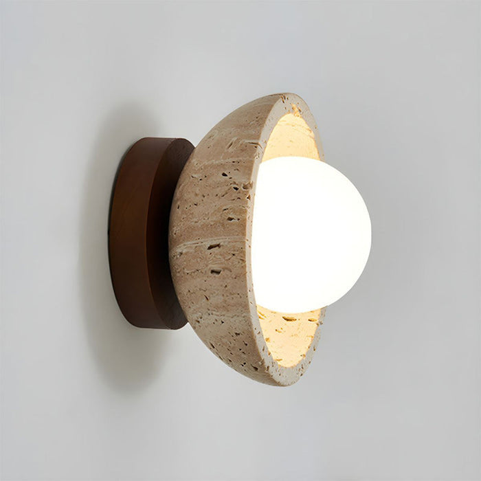 Rustic Stone LED Wall Light