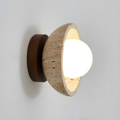Rustic Stone LED Wall Light