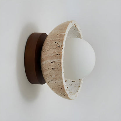 Rustic Stone LED Wall Light